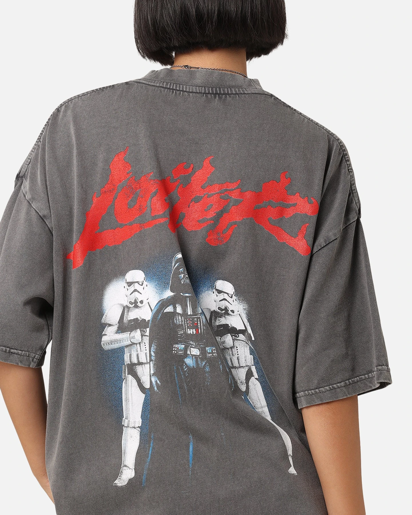 Star Wars Vader & Stormtrooper Vintage Vintage T-Shirt Washed Charcoal 9 Star Wars Vader & Stormtrooper Vintage Vintage T-Shirt Washed Charcoal - Image 7