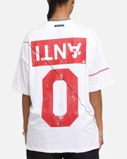 The Anti Order Azero Non Seam Oversized T-Shirt White/Red