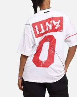 The Anti Order Azero Non Seam Oversized T-Shirt White/Red -Culture Kings Shop 02050737 YW208 womens 0070