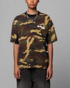 Loiter Star Child T-Shirt Woodland Camo 10 Loiter Star Child T-Shirt Woodland Camo -Culture Kings Shop 02050744 YC040 womens 00020