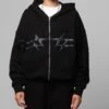 Loiter Celestial Full Zip Hoodie Black -Culture Kings Shop 02050791 YB001 womens 00010