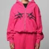 Loiter Celestial Full Zip Hoodie Pink 1 Loiter Celestial Full Zip Hoodie Pink -Culture Kings Shop 02050791 YP001 womens 00010