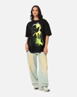 American Thrift Disney The Muppets Kermit Heavy T-Shirt Black -Culture Kings Shop 02050885 YB001 womens 00030