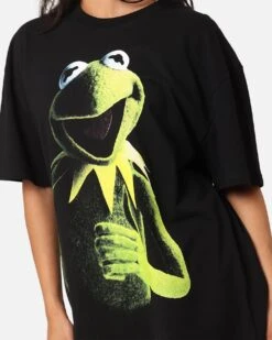 American Thrift Disney The Muppets Kermit Heavy T-Shirt Black -Culture Kings Shop 02050885 YB001 womens 00070