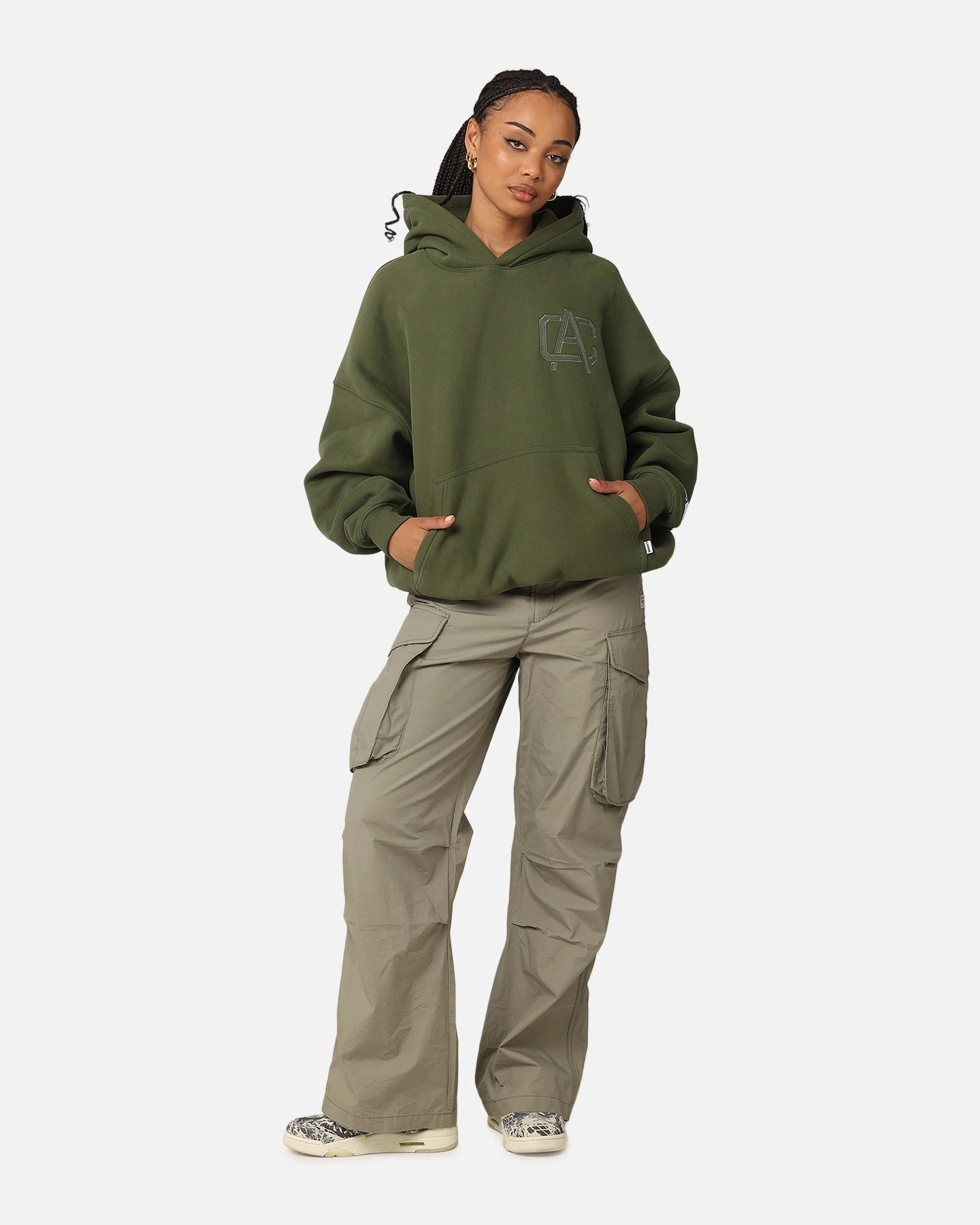 Carre Academy V2 Oversized Hoodie Forest Green 4 Carre Academy V2 Oversized Hoodie Forest Green - Image 2