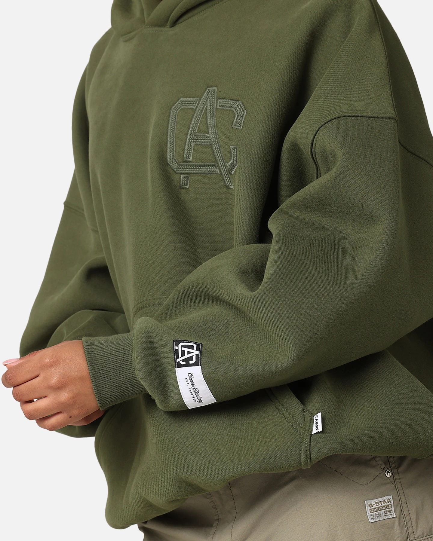 Carre Academy V2 Oversized Hoodie Forest Green 9 Carre Academy V2 Oversized Hoodie Forest Green - Image 7