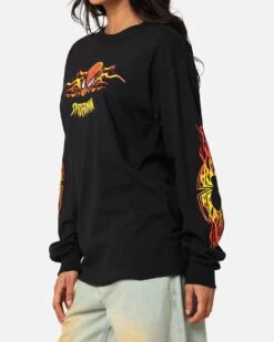 Goat Crew Marvel Spider-Man Y2K Spidey Long Sleeve T-Shirt Black -Culture Kings Shop 02051103 YB001 womens 00060