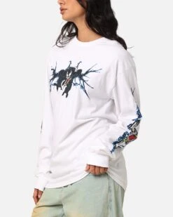 Goat Crew Marvel Spider-Man Y2K Venom Long Sleeve T-Shirt White -Culture Kings Shop 02051106 YW100 womens 00050