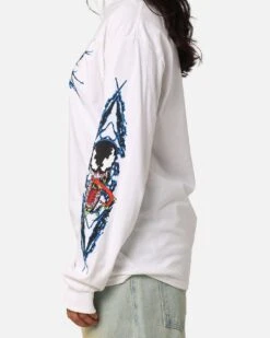 Goat Crew Marvel Spider-Man Y2K Venom Long Sleeve T-Shirt White -Culture Kings Shop 02051106 YW100 womens 00060