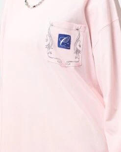 Carre Floral Pocket Oversized Long Sleeve T-Shirt Pink 13 Carre Floral Pocket Oversized Long Sleeve T-Shirt Pink -Culture Kings Shop 02051217 YP001 womens 00060