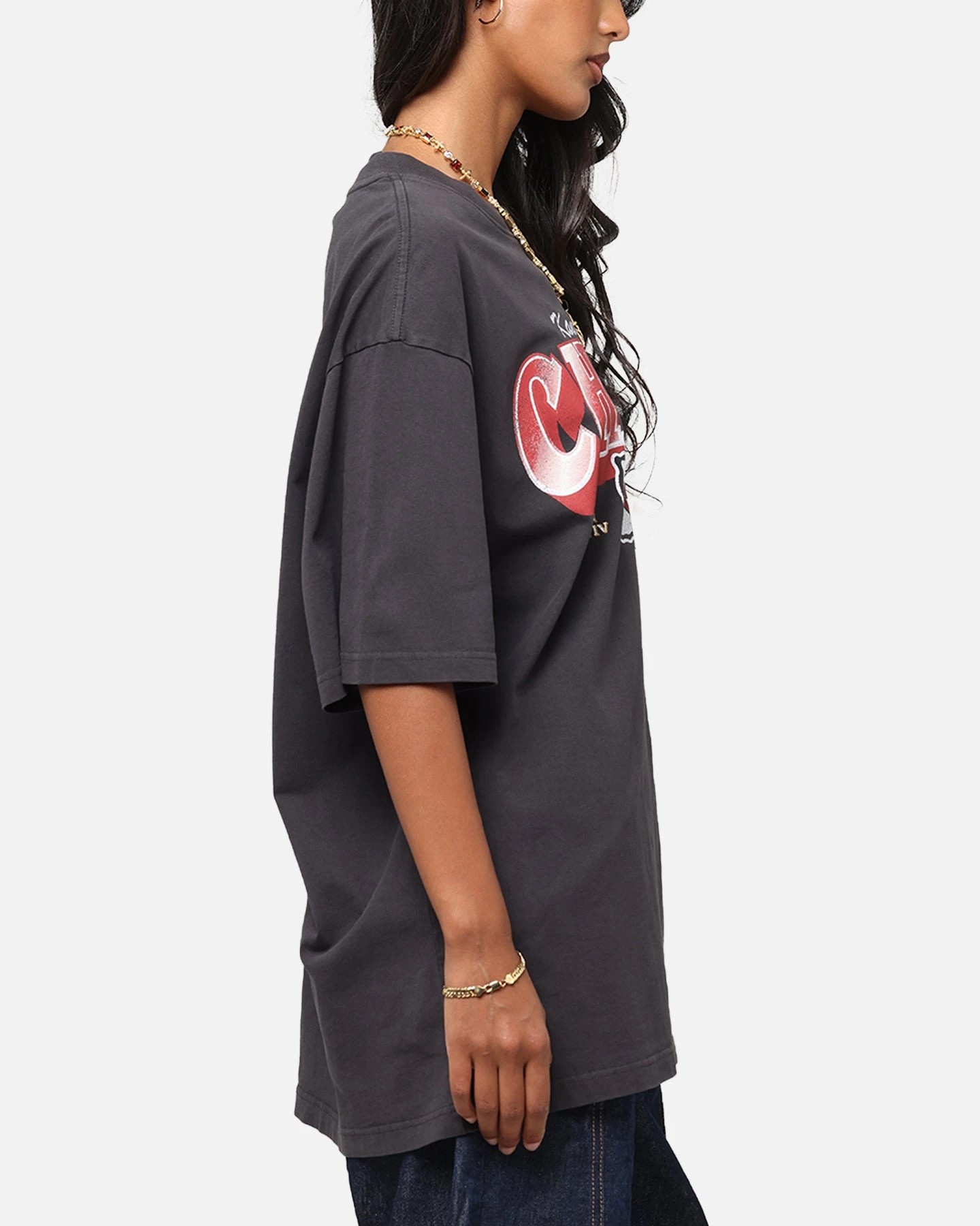 Mitchell & Ness Kansas City Chiefs Arch T-Shirt Faded Black 6 Mitchell & Ness Kansas City Chiefs Arch T-Shirt Faded Black - Image 4