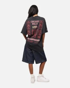 Mitchell & Ness Chicago Bulls Champions Report "Champ Pack" T-Shirt Faded Black 13 Mitchell & Ness Chicago Bulls Champions Report "Champ Pack" T-Shirt Faded Black -Culture Kings Shop 02051327 YB554 womens 00040