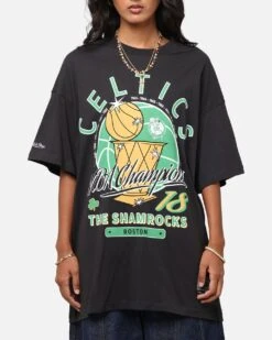 Mitchell & Ness Boston Celtics Champions Report "Champ Pack" T-Shirt Faded Black