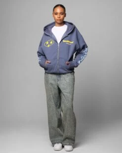 Loiter Solar Zip Hoodie Blue -Culture Kings Shop 02051412 YX001 womens 00040