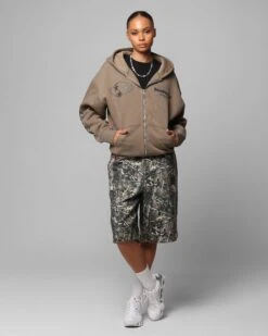 Loiter Solar Zip Hoodie Brown -Culture Kings Shop 02051412 YX300 womens 00030