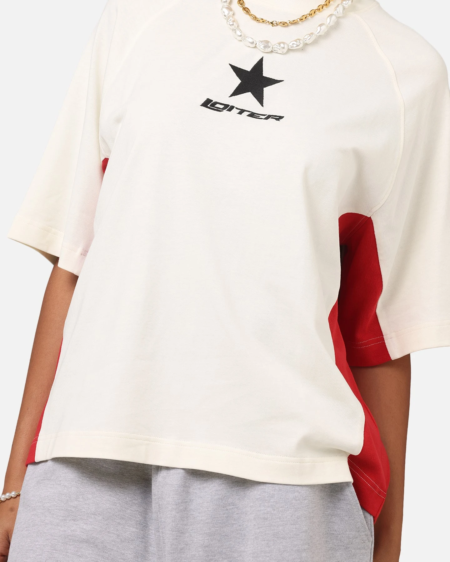 Loiter Daytona Panel T-Shirt White/Pink 8 Loiter Daytona Panel T-Shirt White/Pink - Image 7