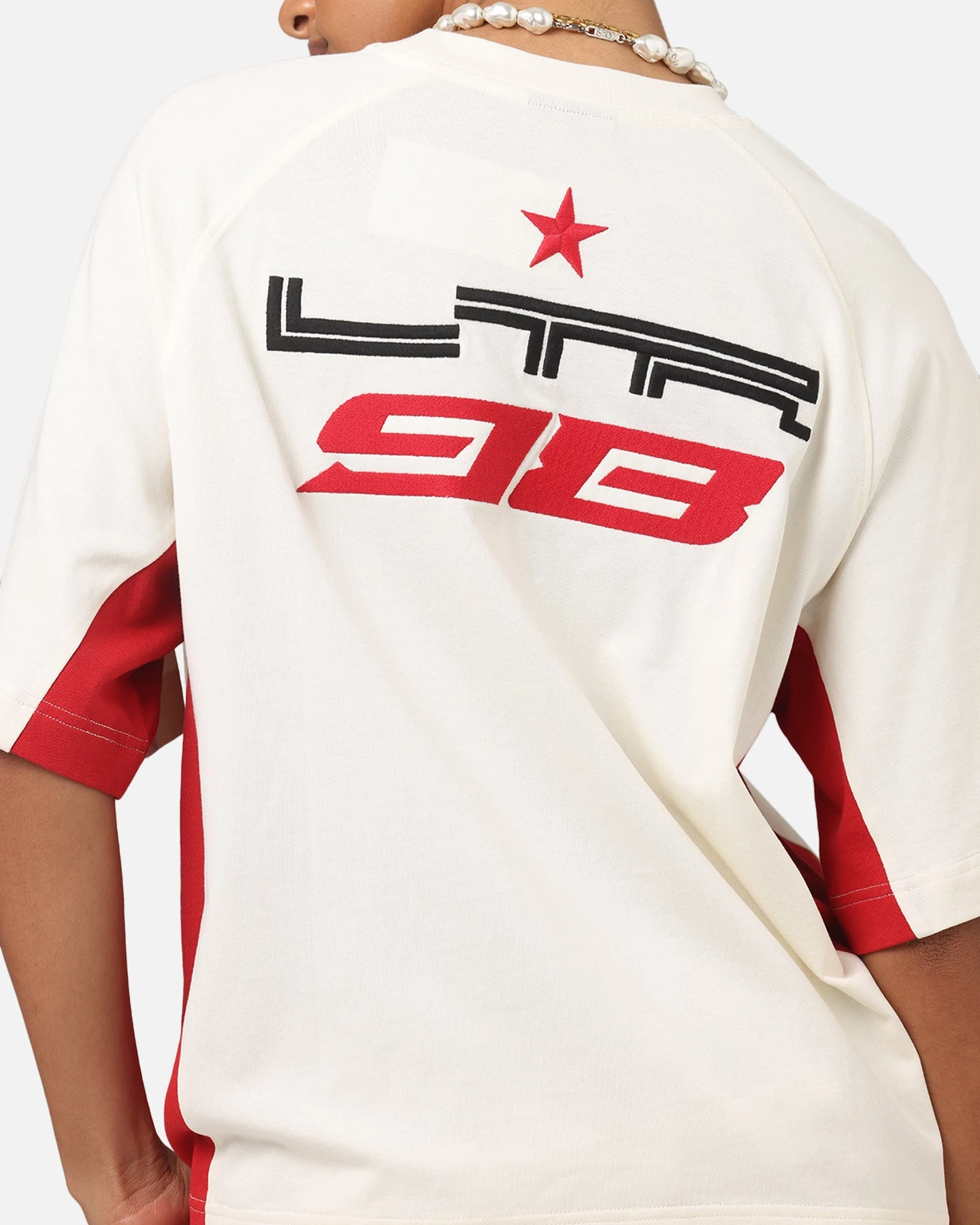 Loiter Daytona Panel T-Shirt White/Pink 9 Loiter Daytona Panel T-Shirt White/Pink - Image 8