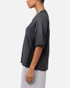 Loiter Daytona Panel T-Shirt Washed Black 13 Loiter Daytona Panel T-Shirt Washed Black -Culture Kings Shop 02051460 YW607 womens 00040