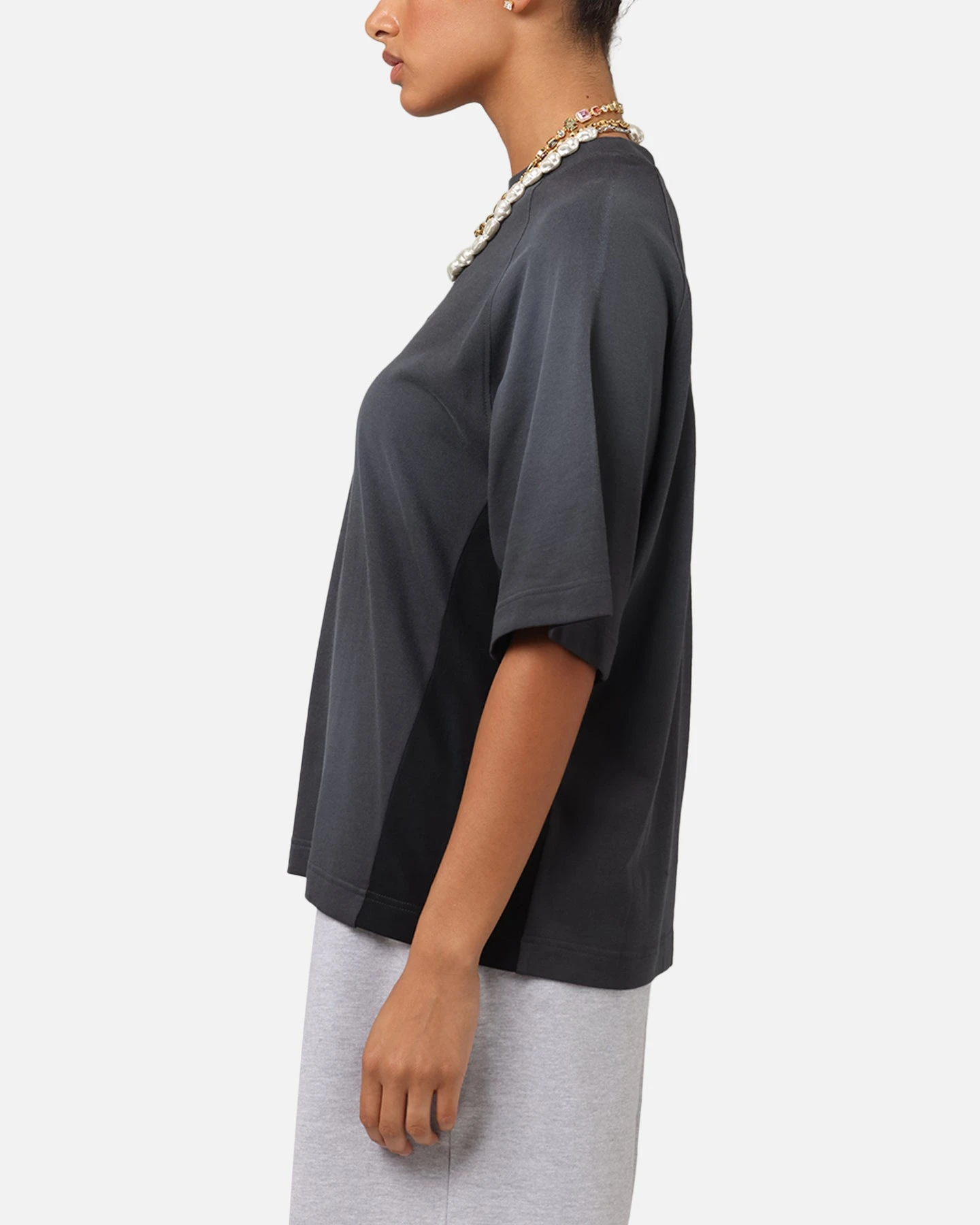 Loiter Daytona Panel T-Shirt Washed Black 6 Loiter Daytona Panel T-Shirt Washed Black - Image 4