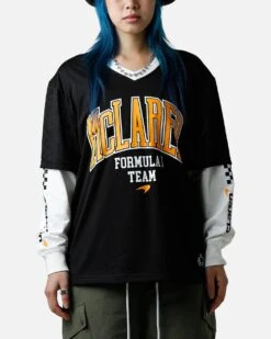 We Are The Wild Collective X Women's Mclaren 'Vegas Grad Prix 2024' Mesh Long Sleeve Jersey Black