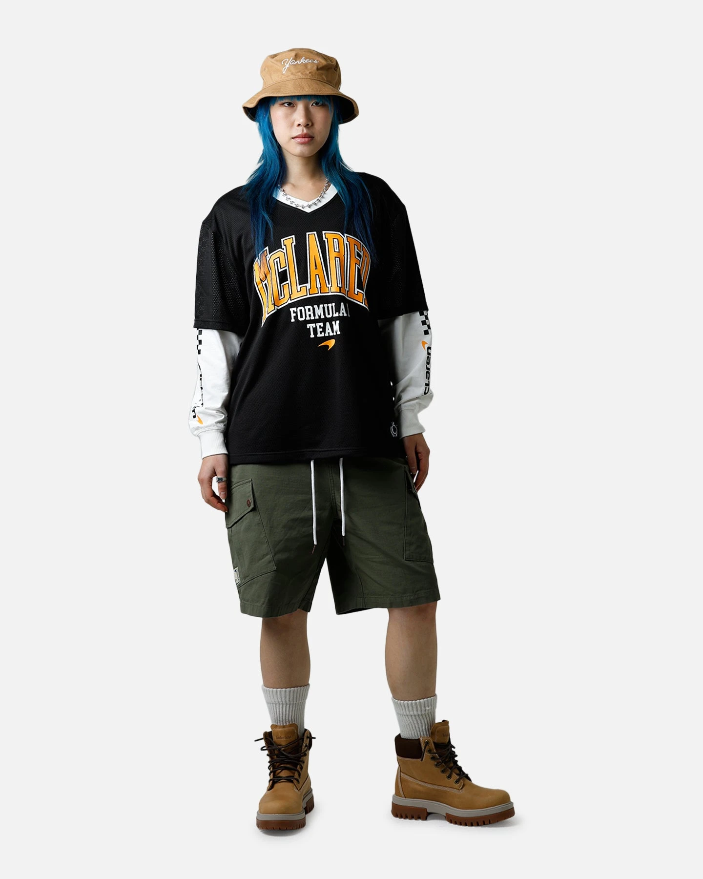 We Are The Wild Collective X Women's Mclaren 'Vegas Grad Prix 2024' Mesh Long Sleeve Jersey Black 6 We Are The Wild Collective X Women's Mclaren 'Vegas Grad Prix 2024' Mesh Long Sleeve Jersey Black - Image 4