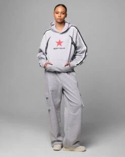 Loiter Trackstar Hoodie Grey Marle -Culture Kings Shop 02051479 YQ163 womens 00030