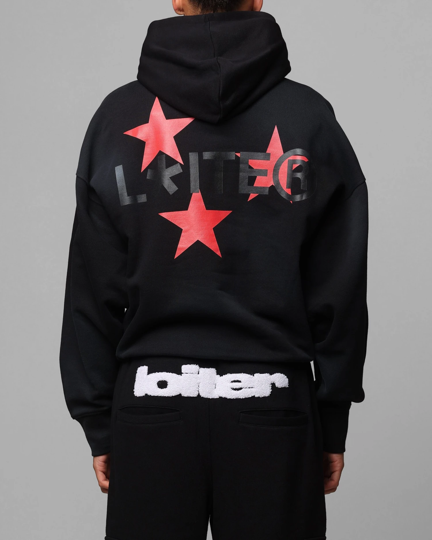 Loiter Trackstar Hoodie Washed Black 4 Loiter Trackstar Hoodie Washed Black - Image 2