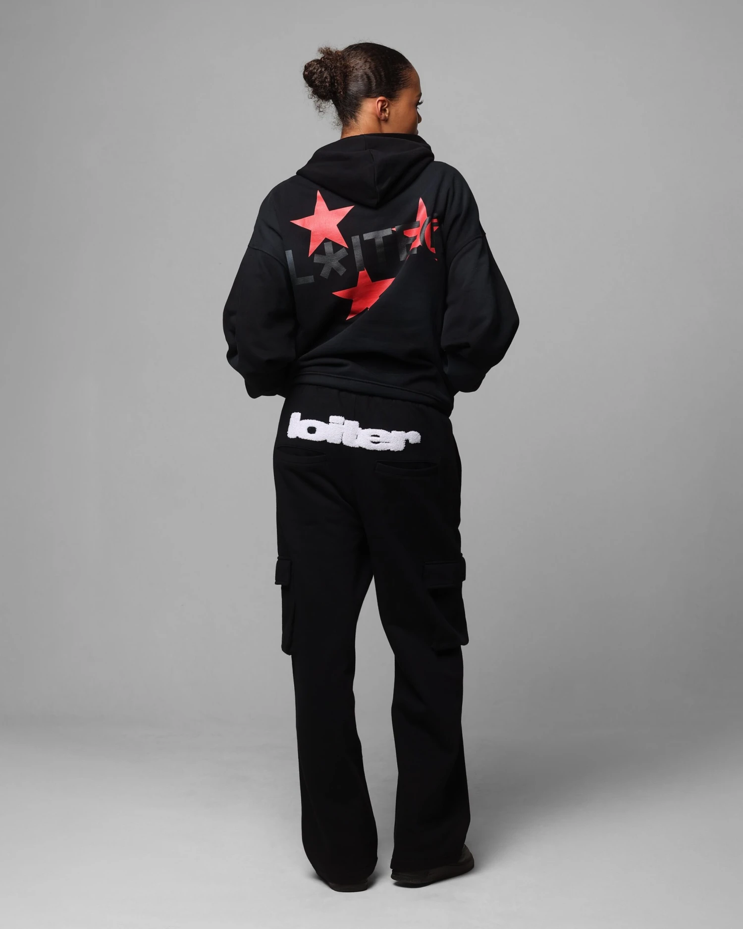 Loiter Trackstar Hoodie Washed Black 6 Loiter Trackstar Hoodie Washed Black - Image 4