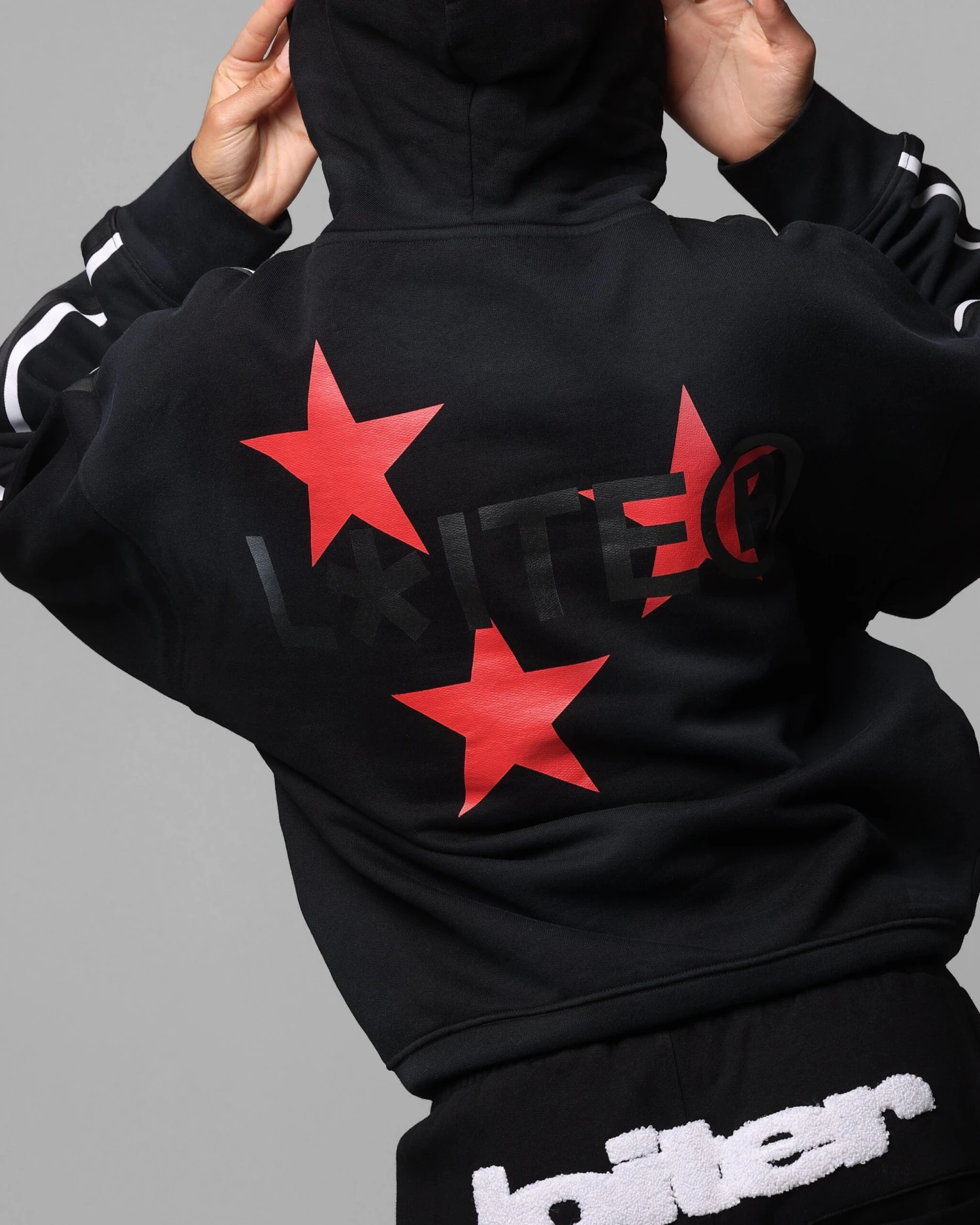 Loiter Trackstar Hoodie Washed Black 10 Loiter Trackstar Hoodie Washed Black - Image 8