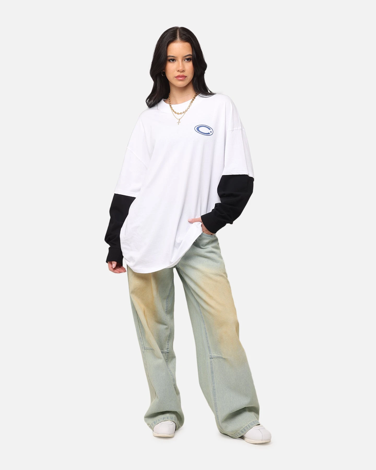 Carre C-Star Long Sleeve T-Shirt White/Black 6 Carre C-Star Long Sleeve T-Shirt White/Black - Image 4