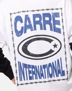 Carre C-Star Long Sleeve T-Shirt White/Black 17 Carre C-Star Long Sleeve T-Shirt White/Black -Culture Kings Shop 02051617 YW110 womens 00080