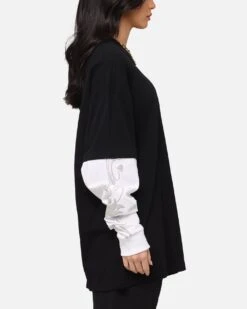 Carre Rosebowl Layered Long Sleeve T-Shirt Black/White -Culture Kings Shop 02051621 YB012 womens 00040