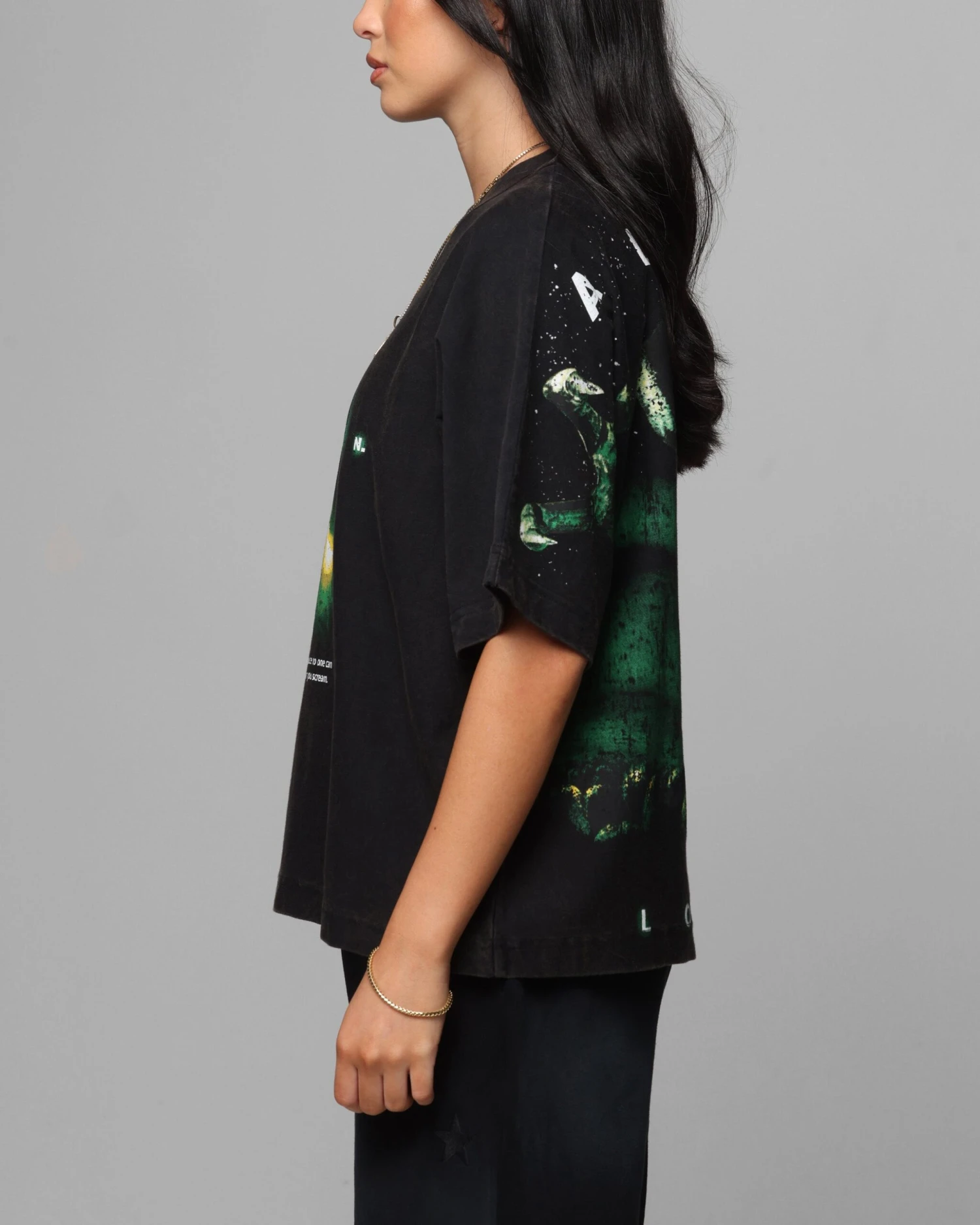 Loiter Alien Boxy T-Shirt Washed Black 7 Loiter Alien Boxy T-Shirt Washed Black - Image 5