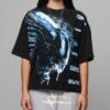 Loiter Alien It's War Boxy T-Shirt Washed Black -Culture Kings Shop 02051664 YW607 womens 00010