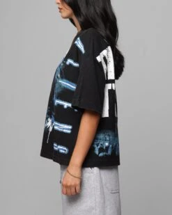 Loiter Alien It's War Boxy T-Shirt Washed Black 15 Loiter Alien It's War Boxy T-Shirt Washed Black -Culture Kings Shop 02051664 YW607 womens 00060