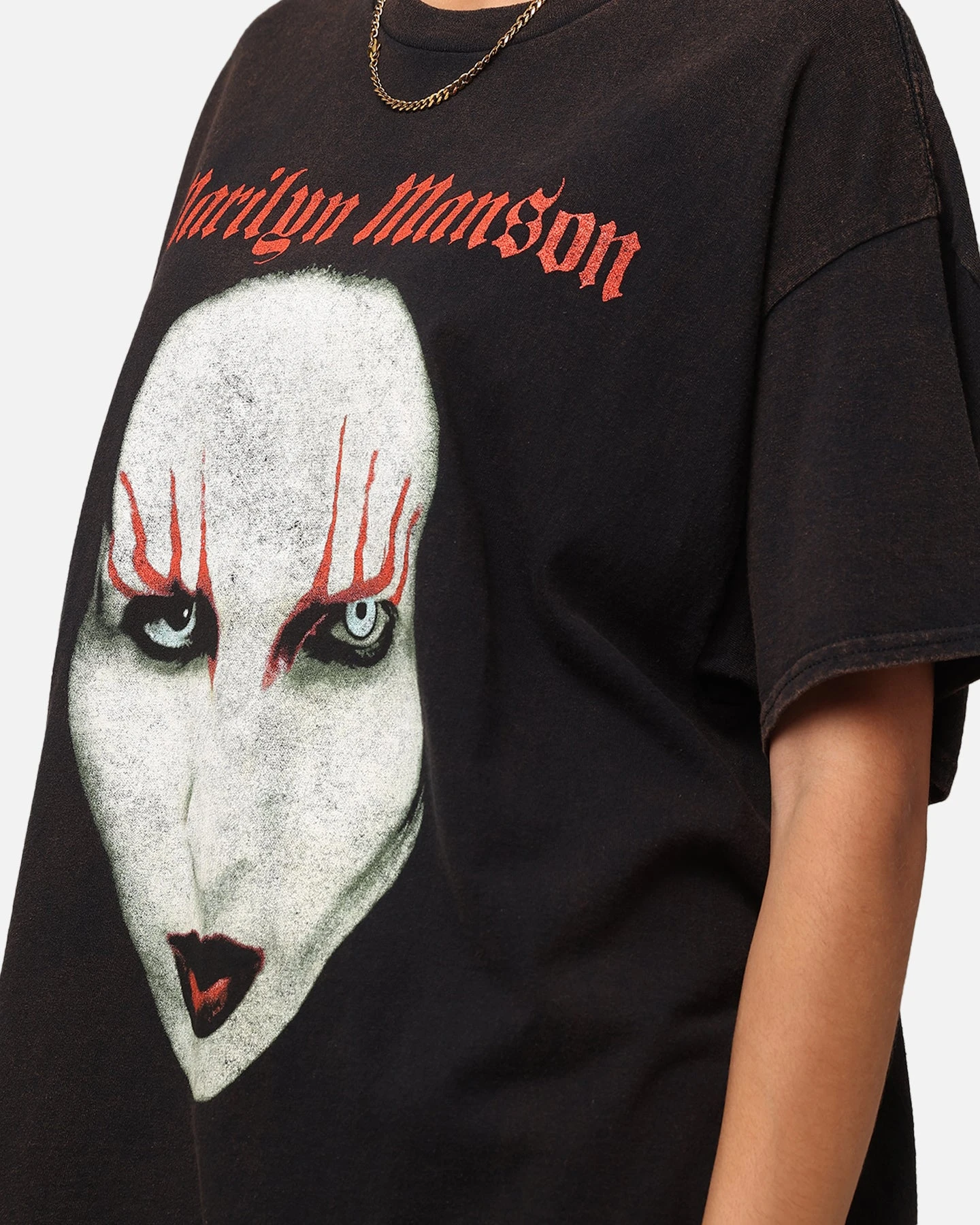 Marilyn Manson Red Lids Vintage T-Shirt Black Vintage 8 Marilyn Manson Red Lids Vintage T-Shirt Black Vintage - Image 6