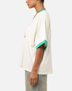 Loiter Western Front Ringer T-Shirt White/Green -Culture Kings Shop 02051806 YW156 womens 00060