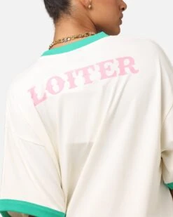 Loiter Western Front Ringer T-Shirt White/Green -Culture Kings Shop 02051806 YW156 womens 00070