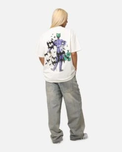 American Thrift X DC Batman The Joker Cane Heavy T-Shirt Off White -Culture Kings Shop 02051865 YO007 womens 00040