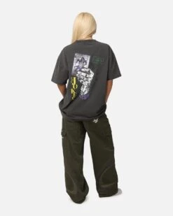 American Thrift X DC Batman The Joker Harley Hoax Heavy T-Shirt Black Wash -Culture Kings Shop 02051866 YB295 womens 00040