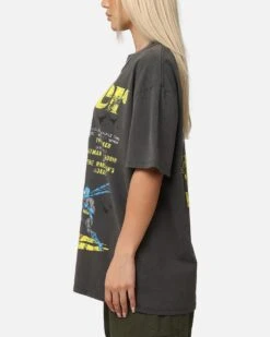 American Thrift X DC Batman The Joker Harley Hoax Heavy T-Shirt Black Wash -Culture Kings Shop 02051866 YB295 womens 00060