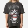 American Thrift X DC Batman The Joker Smile Heavy T-Shirt Black Wash -Culture Kings Shop 02051869 YB295 womens 00010
