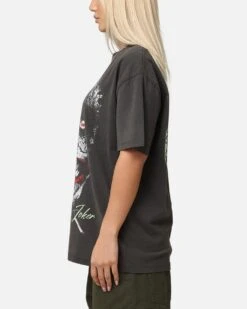 American Thrift X DC Batman The Joker Smile Heavy T-Shirt Black Wash -Culture Kings Shop 02051869 YB295 womens 00060