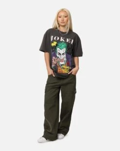 American Thrift X DC Batman The Joker Vote For Me Heavy T-Shirt Black Wash -Culture Kings Shop 02051870 YB295 womens 00030