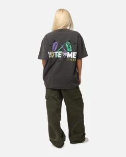 American Thrift X DC Batman The Joker Vote For Me Heavy T-Shirt Black Wash -Culture Kings Shop 02051870 YB295 womens 00040