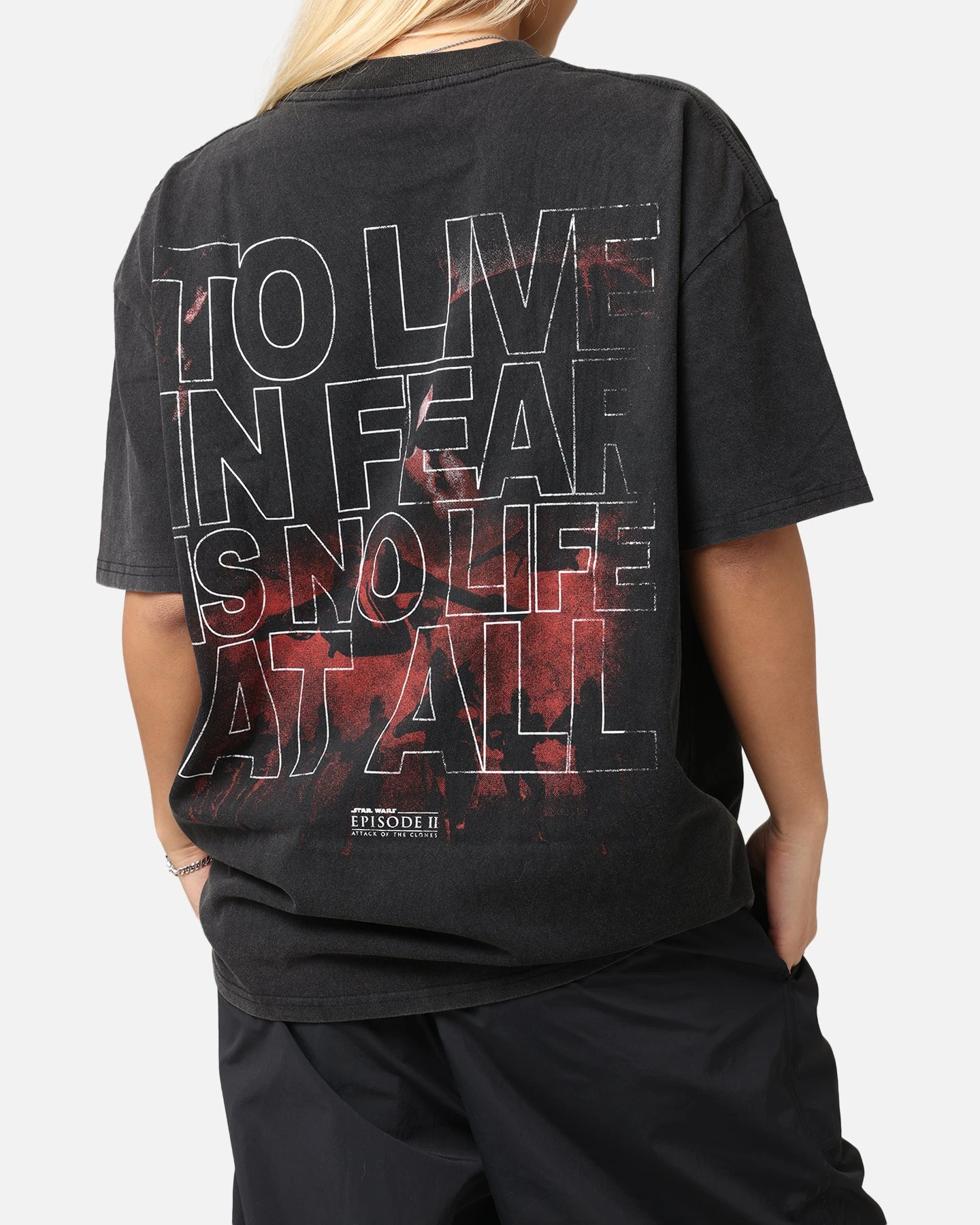 Star Wars Episode II Heavy T-Shirt Vintage Black 10 Star Wars Episode II Heavy T-Shirt Vintage Black - Image 8