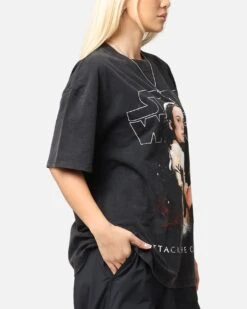 Star Wars Episode II Vintage T-Shirt Black Acidwash -Culture Kings Shop 02051997 YB017 womens 00050