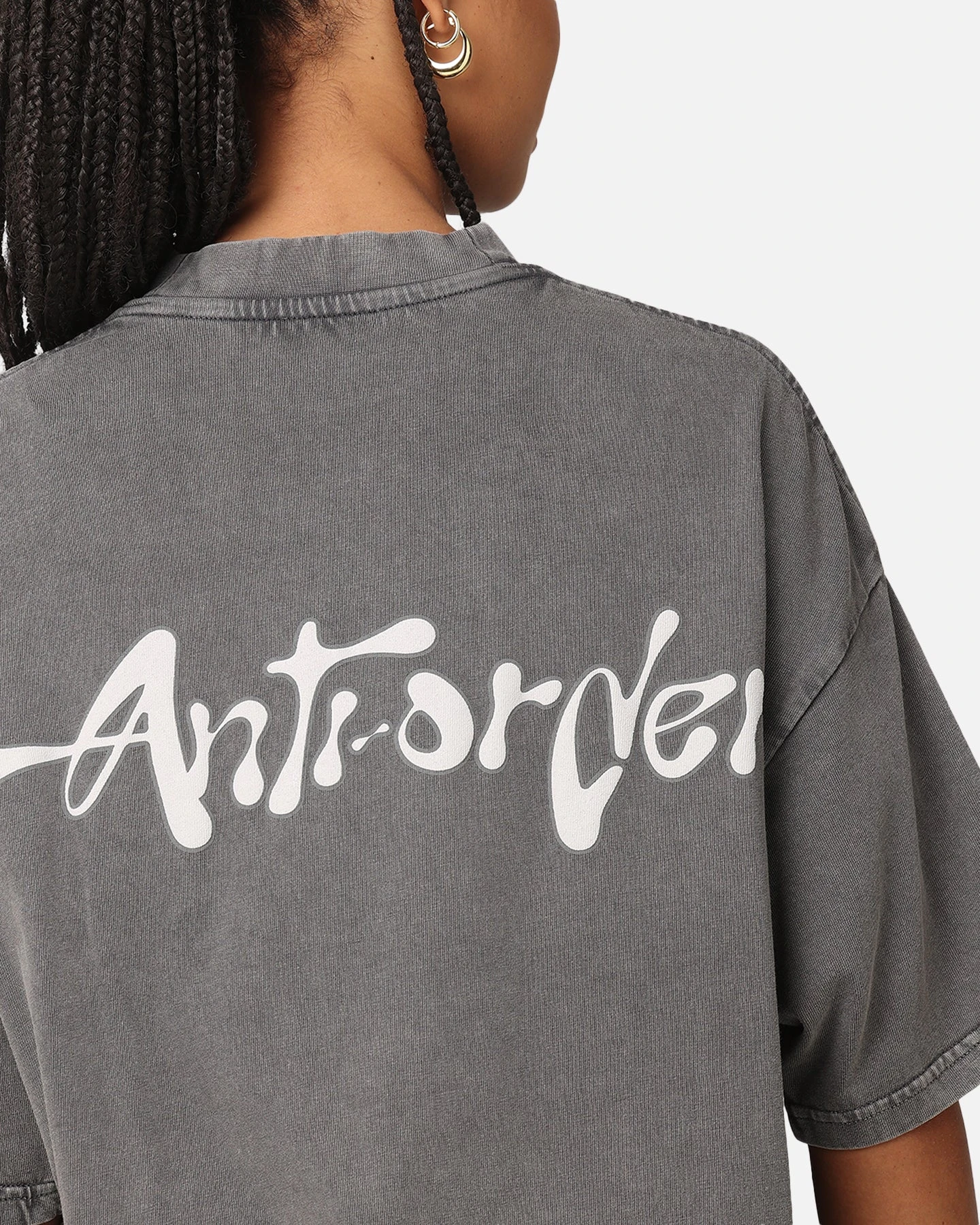 The Anti Order A2K Mock Neck T-Shirt Washed Charcoal 9 The Anti Order A2K Mock Neck T-Shirt Washed Charcoal - Image 7