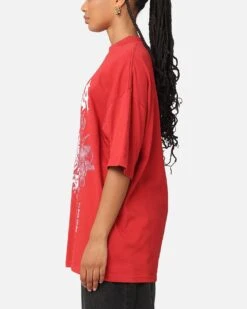 The Anti Order Invasion Mock Neck T-Shirt Red -Culture Kings Shop 02052042 YR001 womens 0050