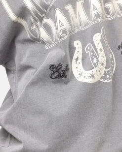 Criminal Damage Horseshoe T-Shirt Washed Black -Culture Kings Shop 02052080 YW607 womens 00060